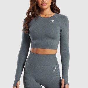 Gymshark Cropped Long-Sleeve - Size M